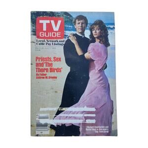 TV Guide Magazine Mar 26 1983 The Thorn Birds Richard Chamberlain Rachel Ward